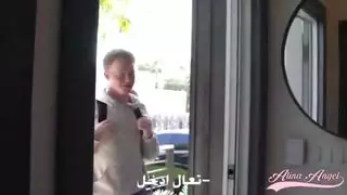 إلينا أنجل في جنس ثلاثي حار مع شاب ممتع